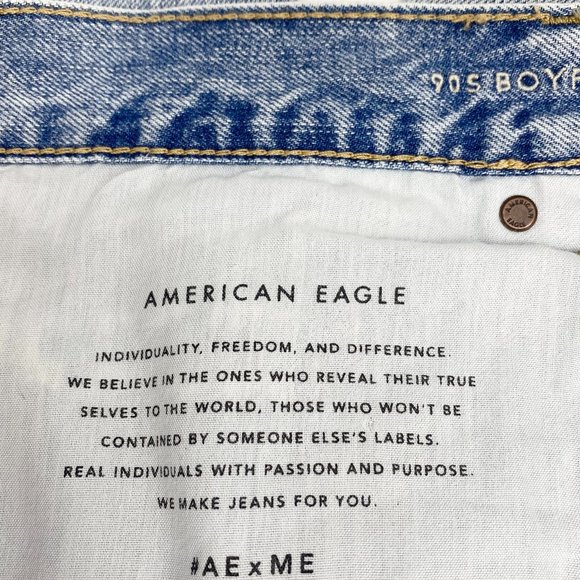 American Eagle 90s Boyfriend Jeans Rainbow Pockets Jeans Plus Size 24 NWT - Picture 13 of 15